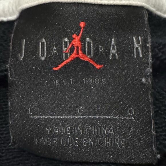 Nike Air Jordan Legacy AJ11 Hoodie Mens Size Large Sweatshirt Streetwear Black - Picture 4 of 12